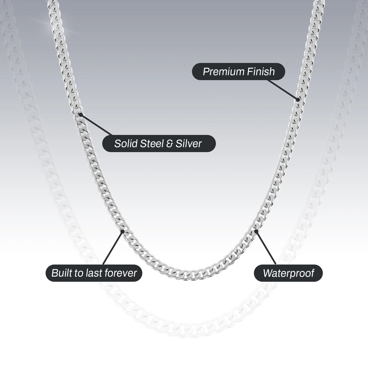 STERLING SILVER CURB CHAIN