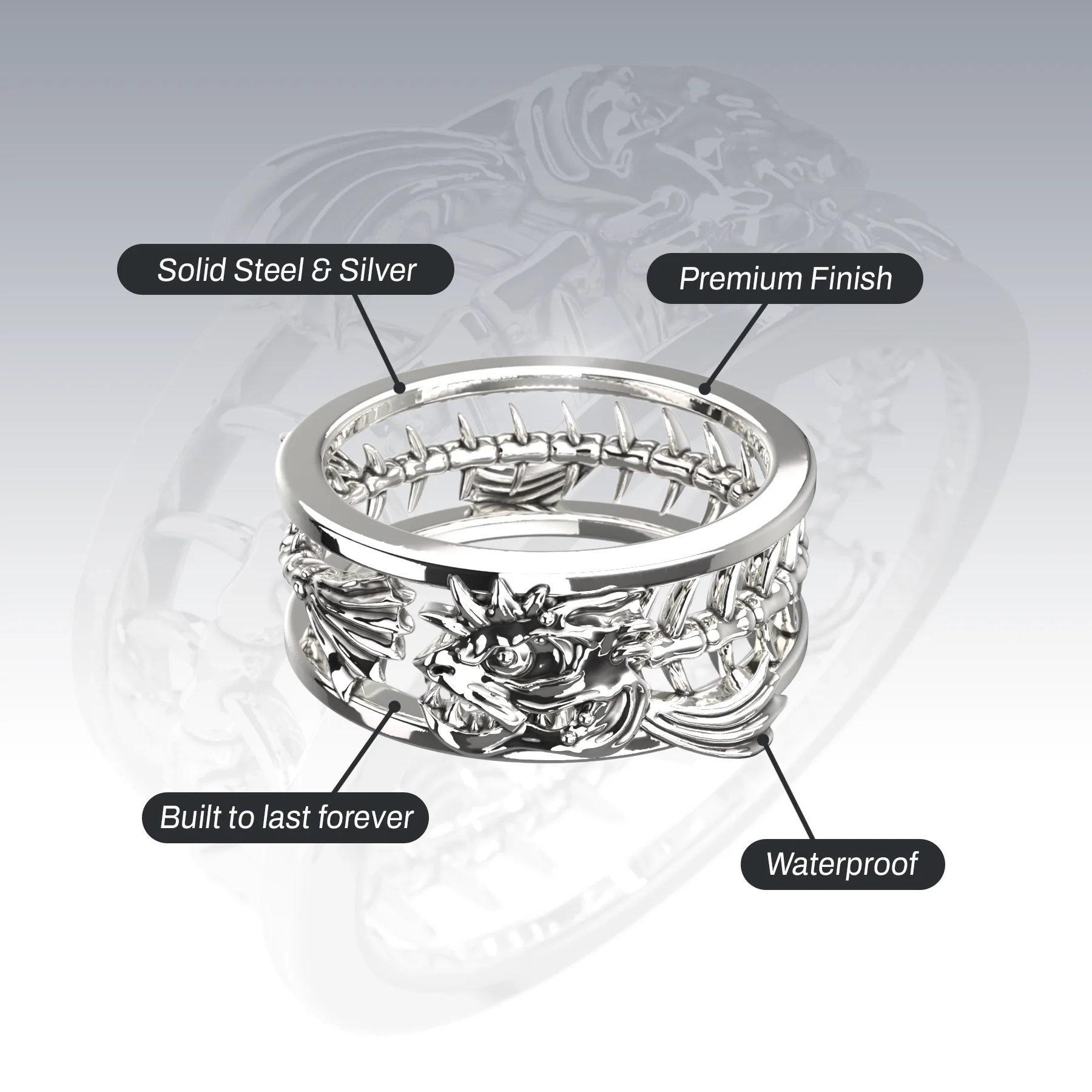 FISH SKELETON RING