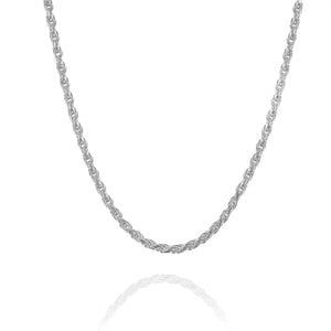 2.5MM STERLING SILVER ROPE CHAIN