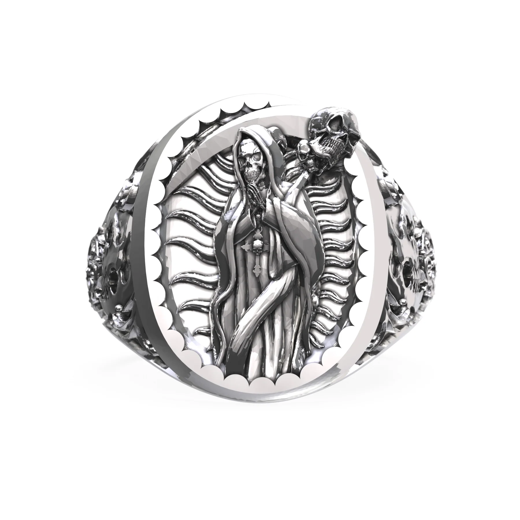 SANTA MUERTE SIGNET RING